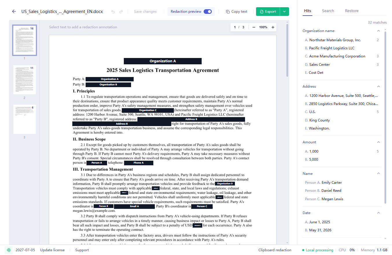 LocalMask English product screenshot